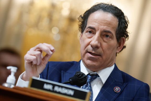 Rep. Jamie Raskin (D-Md.) delivers remarks during the last meeting of the House Select Committee to Investigate the January 6 Attack on the U.S. Capitol.