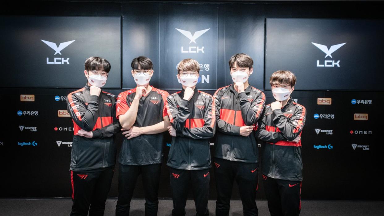 T1 making and breaking records in 2022. (Photo: League of Legends Korea Championship)
