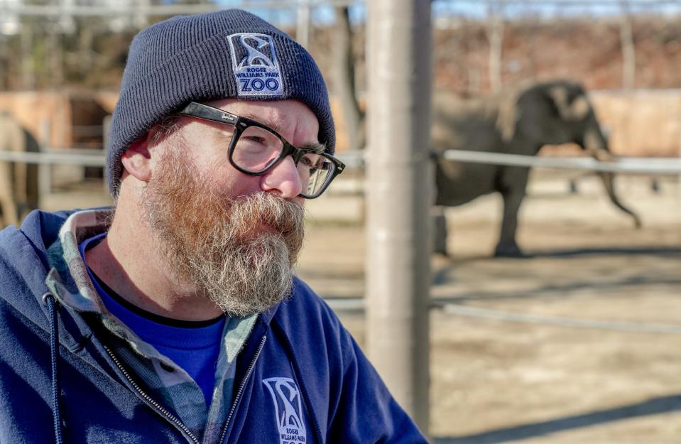 With 25 years of experience caring for elephants, Brett Haskins traveled 7,300 miles to Nepal in November and worked in a camp where experts gave Asian elephants check-ups, vaccinated them and treated their ailments.