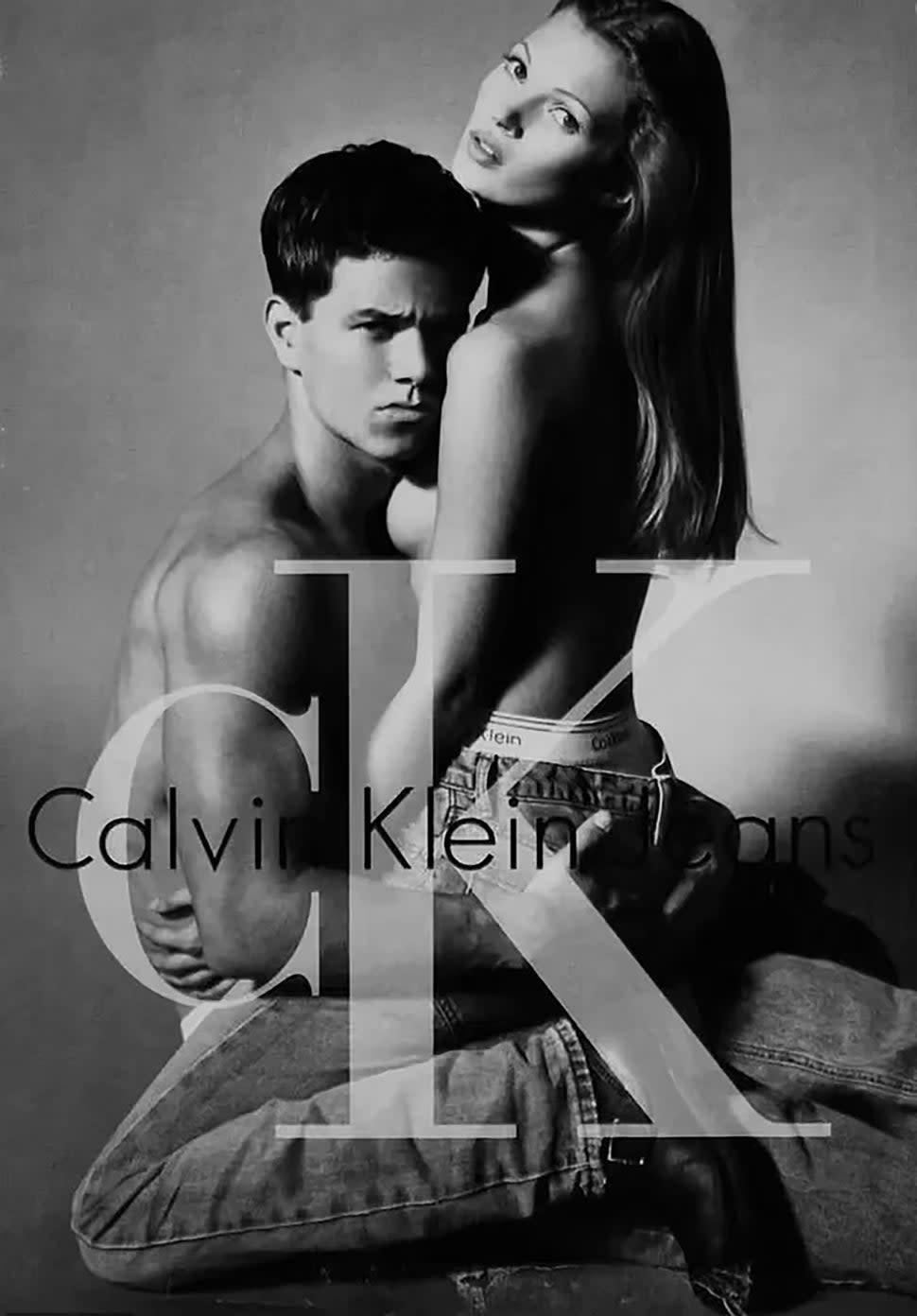 Mark Wahlberg and Kate Moss Calvin Klein