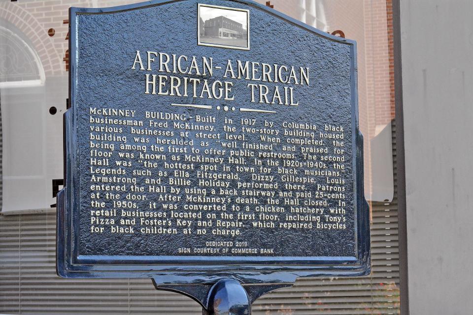 The McKinney Building is part of Columbia's African-American Heritage Trail. The first floor housed businesses, while the second floor was home to a dance hall, welcoming many jazz artists before they were famous.