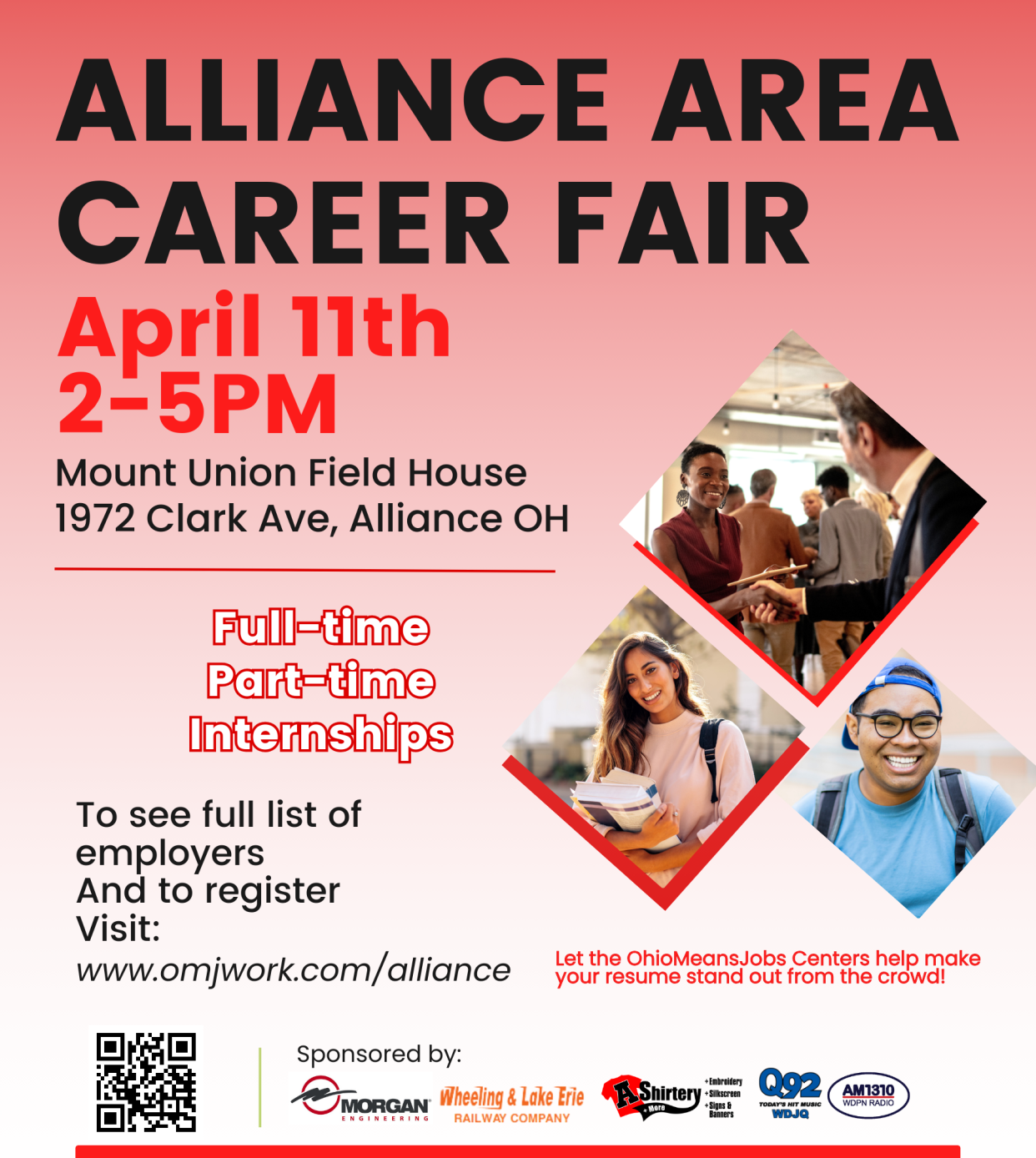 Alliance Area Career Fair flyer