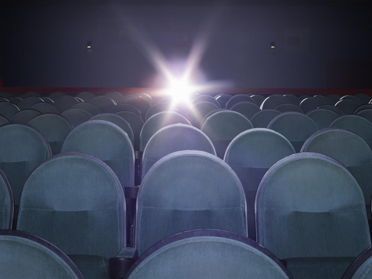 An empty movie theater