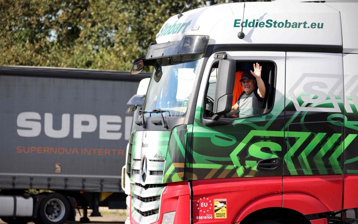 Lorry driver strikes are not the answer, haulage group warns Unite - AFP/Adrian Dennis