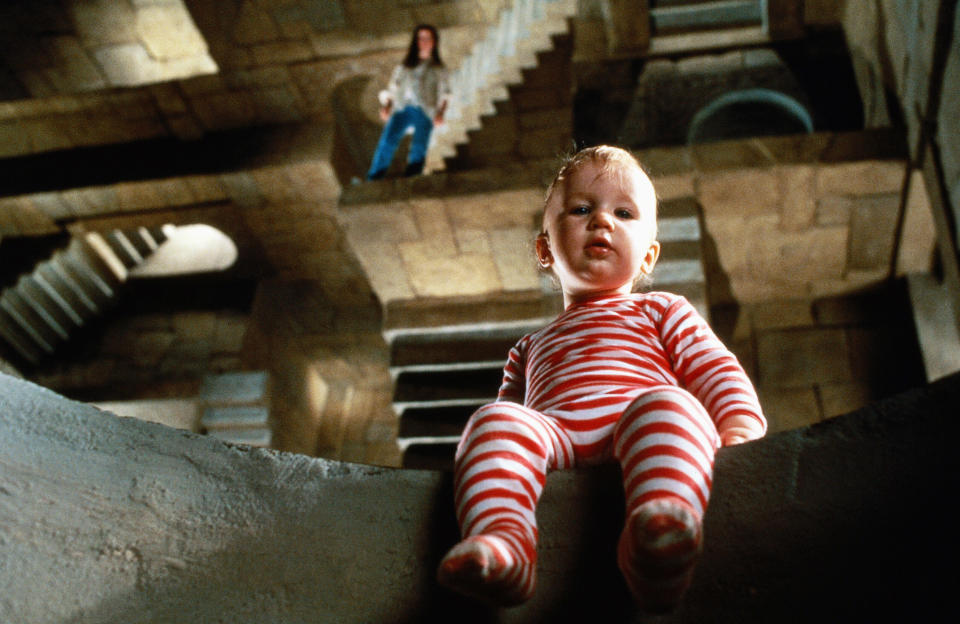 Brian and Wendy Froud's infant son, Toby, played the kidnapped baby in 'Labyrinth' (Photo: TriStar/courtesy Everett Collection)