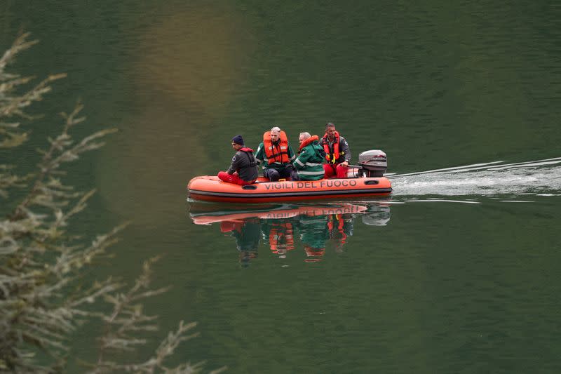 Aftermath of a blast at Enel hydroelectric power plant in Bargi