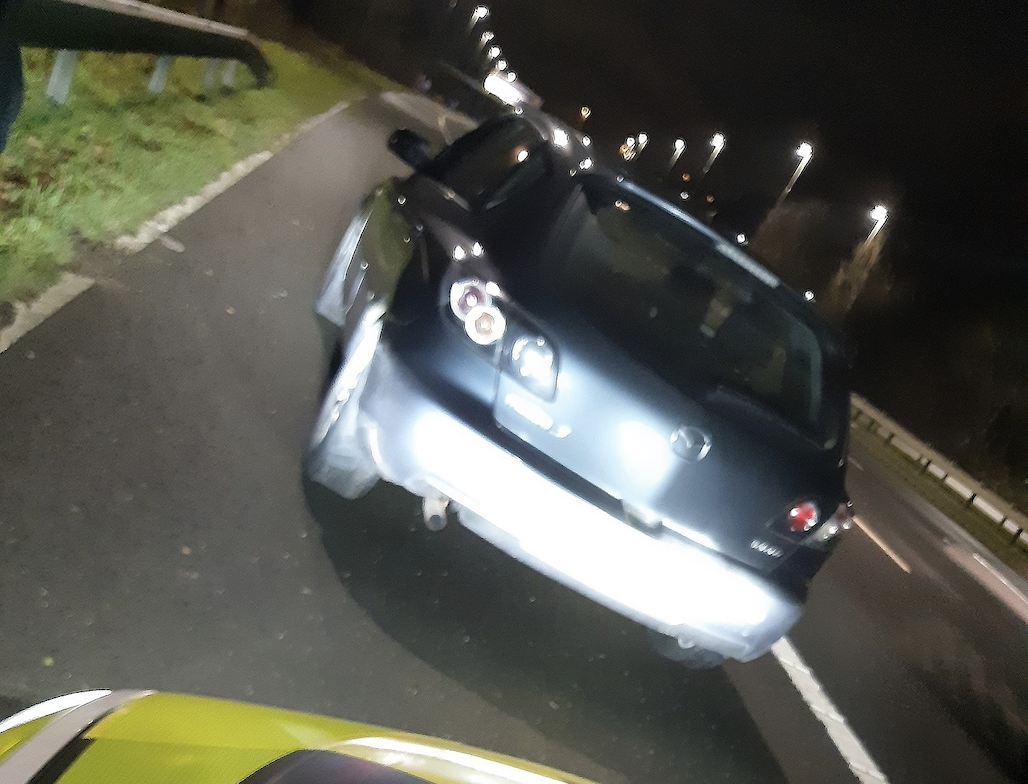 A student was travelling from Sheffield to Liverpool for a "change of scenery". (North West Motorway Police)