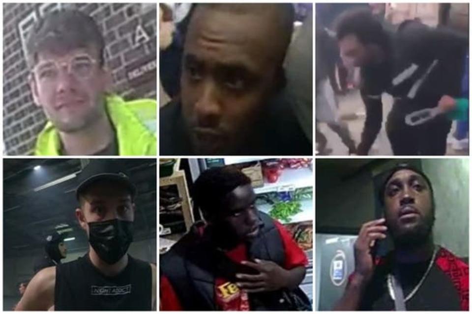 Faces of people police hope to speak to in connection to Jason’s death (Met Police)