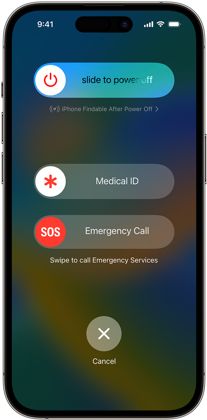 iPhone emergency call screen