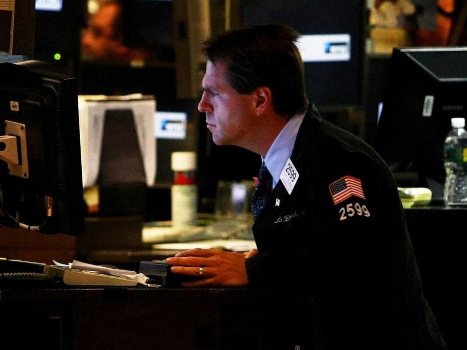 analyst focused staring at computer