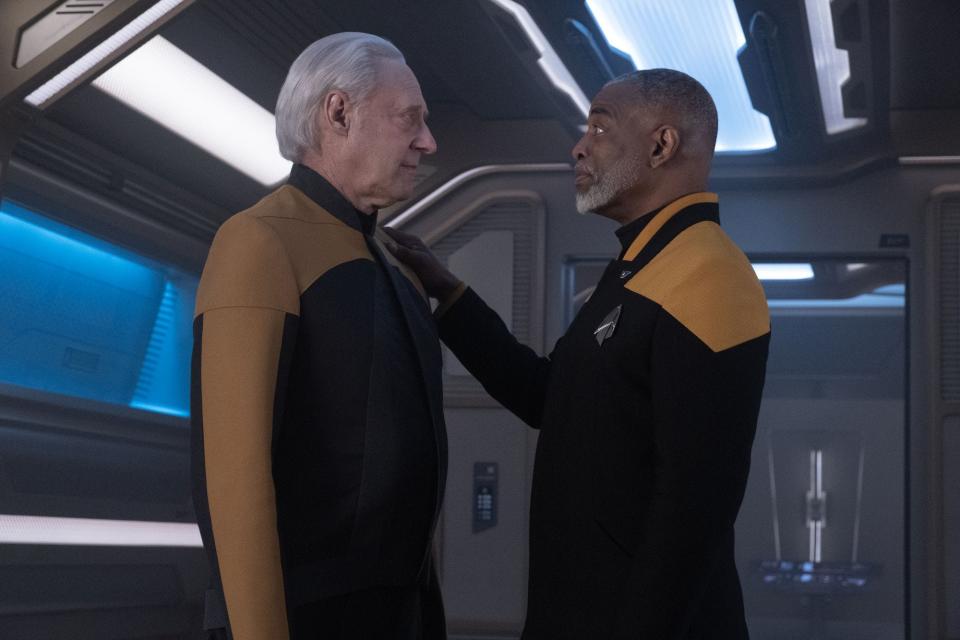 Brent Spiner as Data and LeVar Burton as Geordi La Forge in "Star Trek: Picard." Spiner will appear at Fan Expo Cleveland this upcoming weekend.