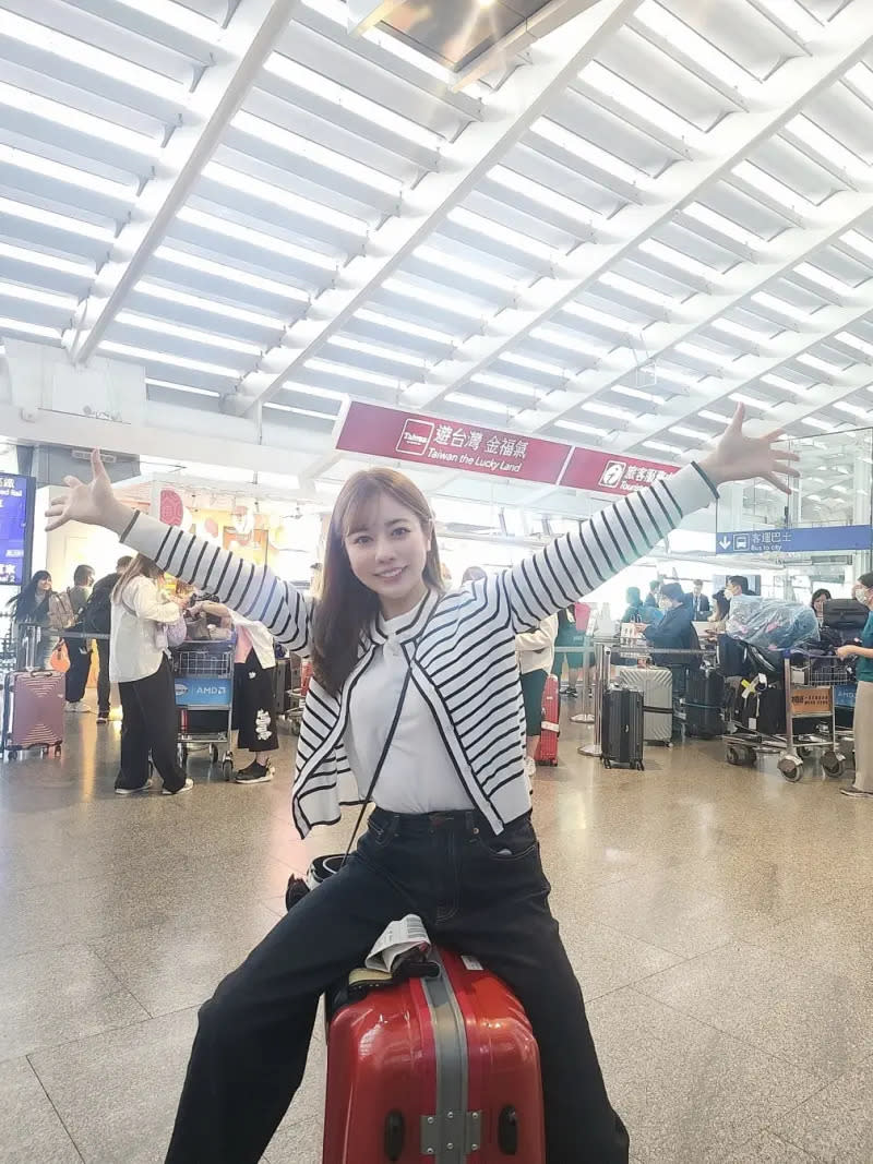▲高橋佳帆抵達台灣，她一直都很喜歡台灣，夢想是可以來到台灣工作。（圖／莉奈文創提供）