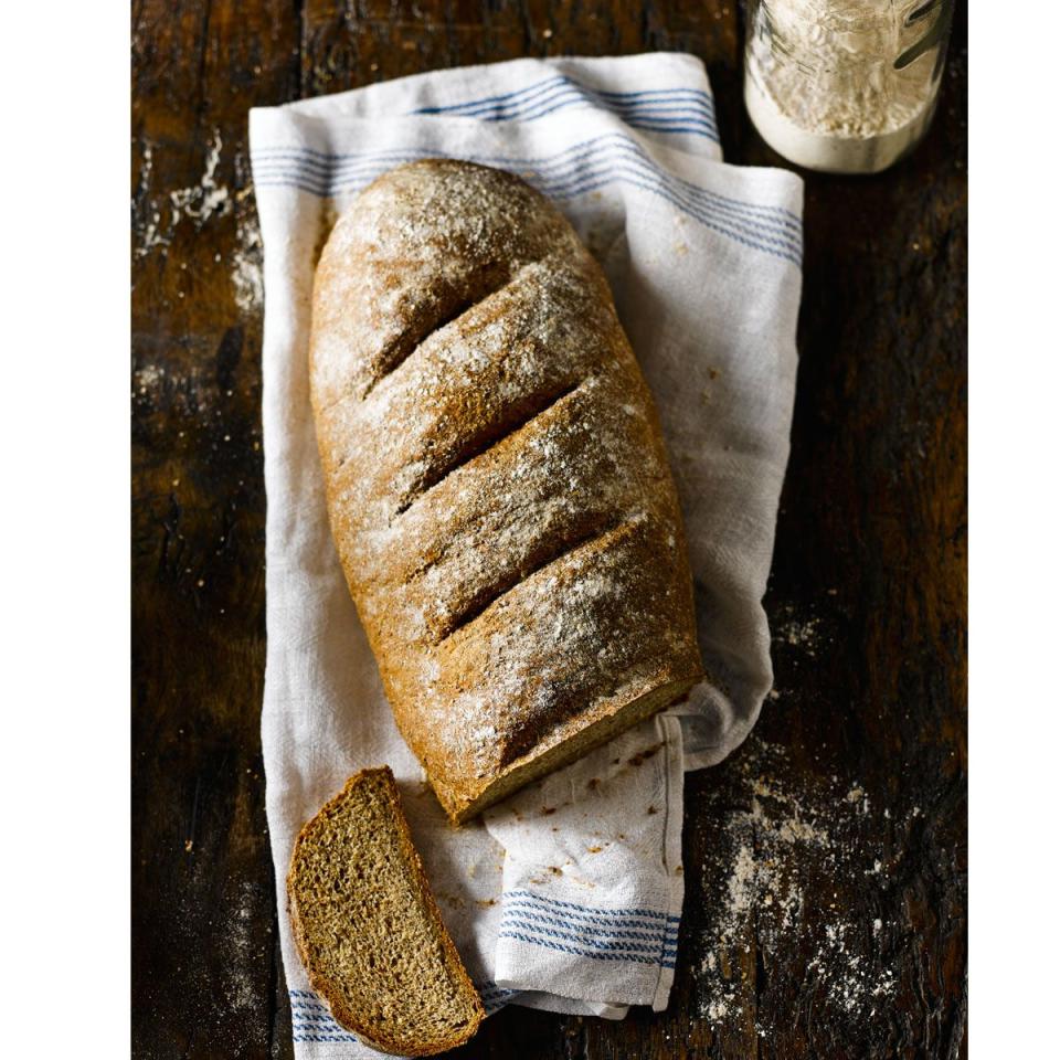 <p>A wonderful bread for everyday. Letting the dough rise twice before the prove helps to give it a lighter texture.</p><p><strong>Recipe: <a href="https://www.goodhousekeeping.com/uk/food/recipes/a559249/brown-bloomer/" rel="nofollow noopener" target="_blank" data-ylk="slk:Brown Bloomer;elm:context_link;itc:0;sec:content-canvas" class="link ">Brown Bloomer</a></strong></p>