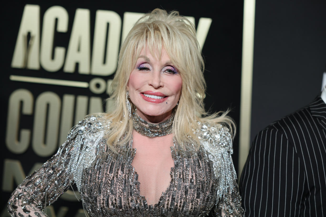 FRISCO, TEXAS - MAY 11: Dolly Parton attends the 58th Academy Of Country Music Awards at The Ford Center at The Star on May 11, 2023 in Frisco, Texas. (Photo by Theo Wargo/WireImage)