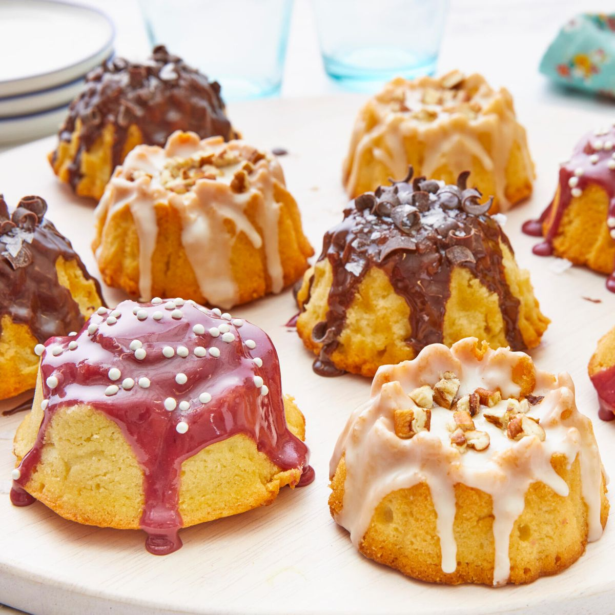 tea party ideas mini bundt cakes