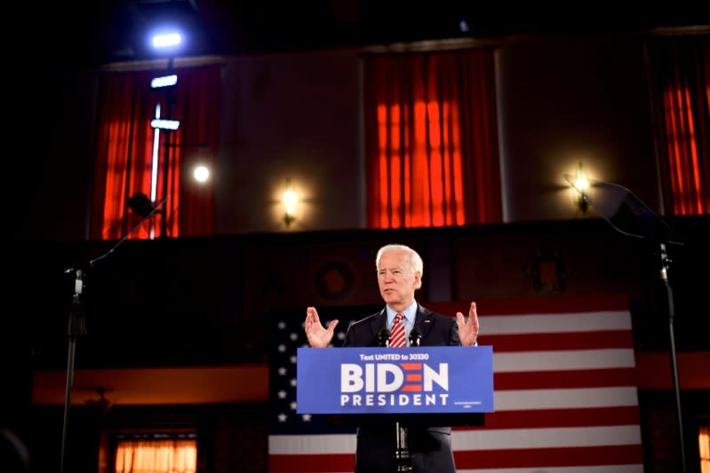 Democratic presidential candidate and former Vice President Joe Biden visits Scranton