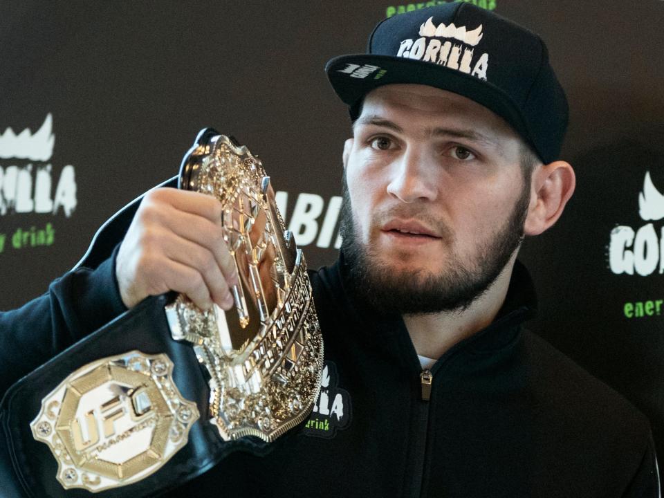 UFC lightweight champion Khabib Nurmagomedov: AP