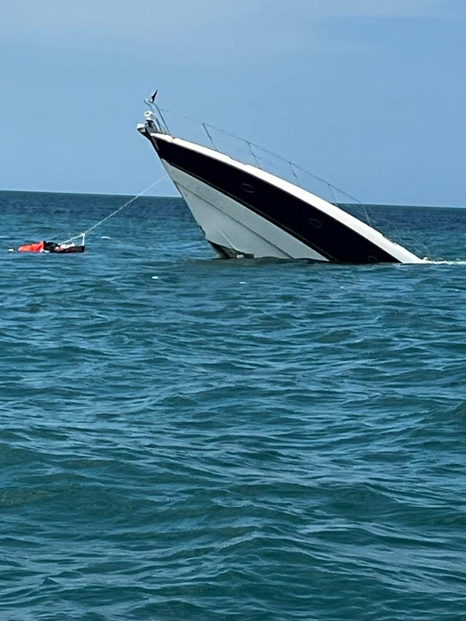 A $1 million, 80-foot luxury yacht sank off the coast of St. Augustine Beach Saturday, May 25, 2024.