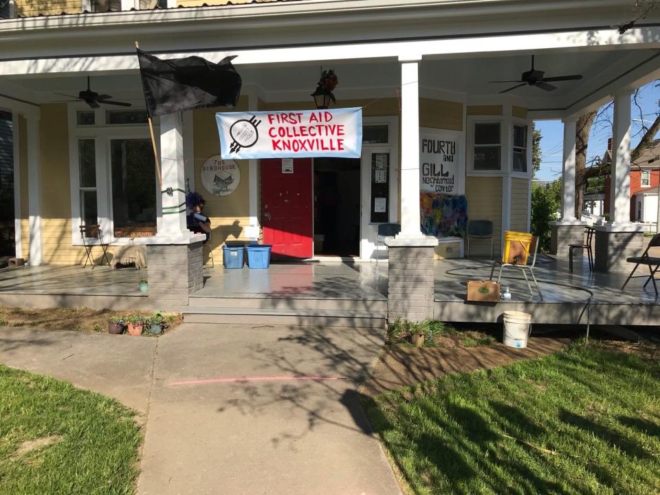 The Birdhouse Community Center in the Fourth & Gill neighborhood currently houses First Aid Collective Knox. May 2020.