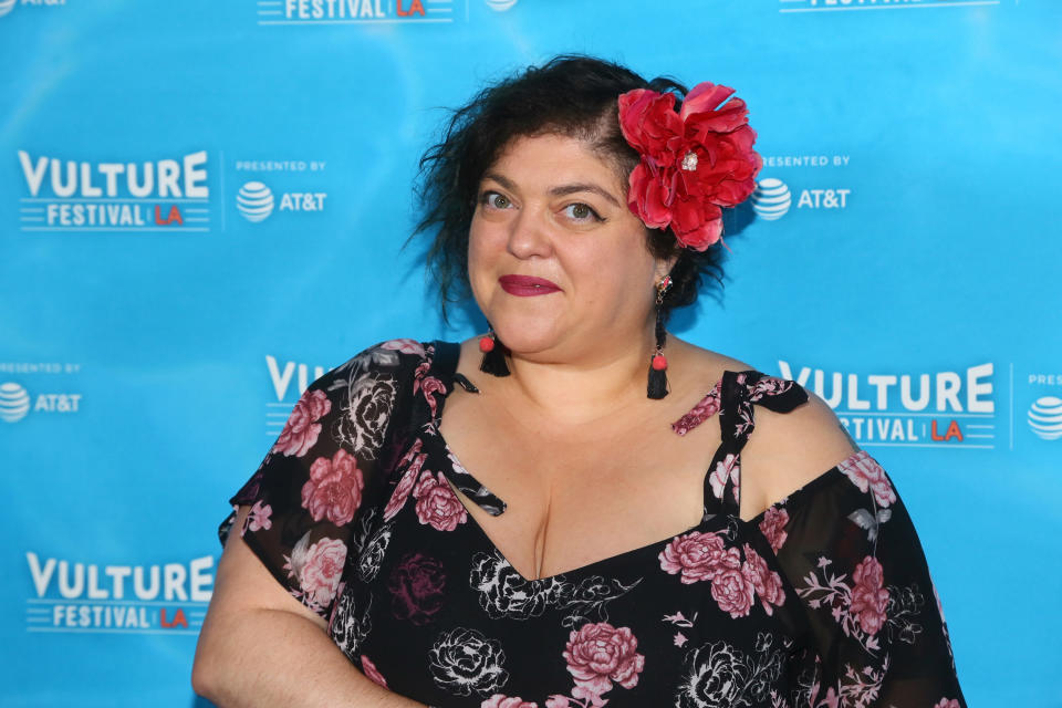 Randa Jarrar arrives at the Vulture Festival L.A. at the Hollywood Roosevelt Hotel, Nov. 18, 2017. (Getty Images)