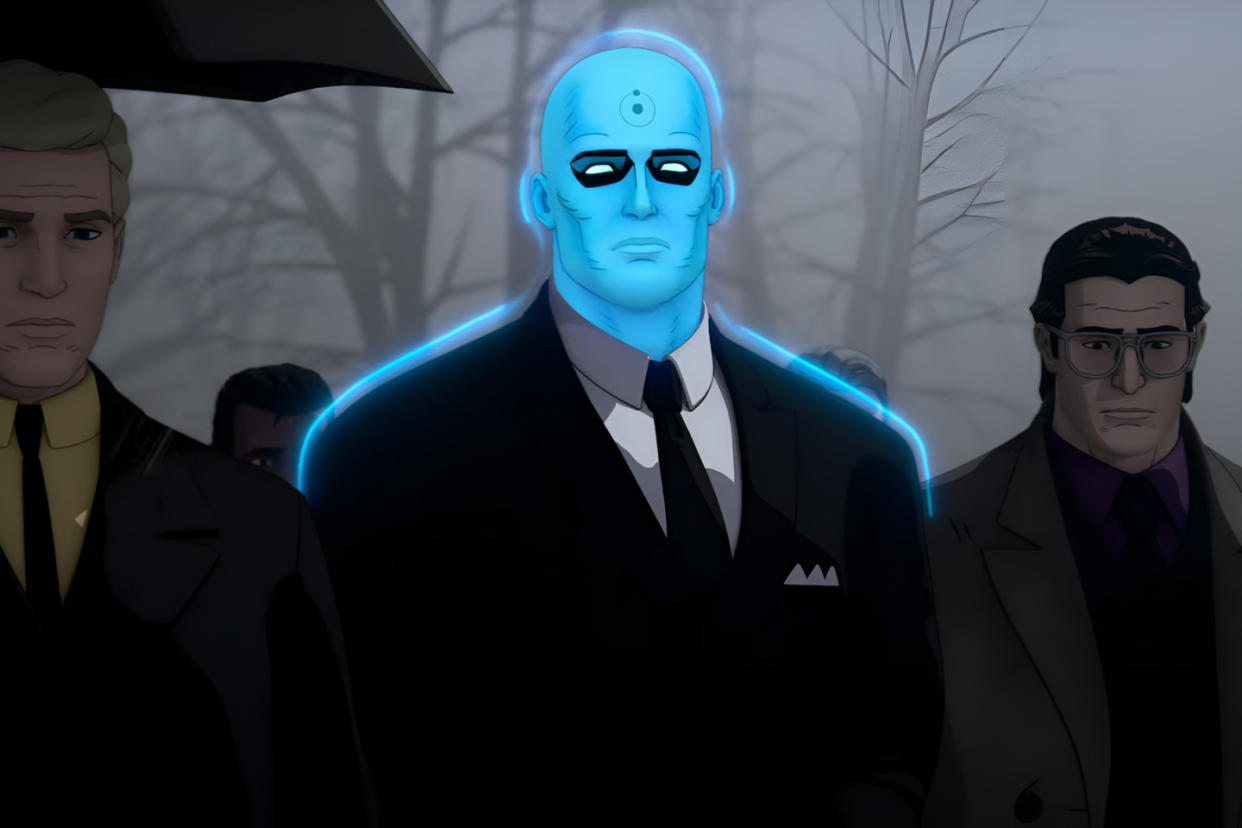 On croyait les « Watchmen » déjà mangés à toutes les sauces, c'était sans compter l'animation.  - Credit:Capture