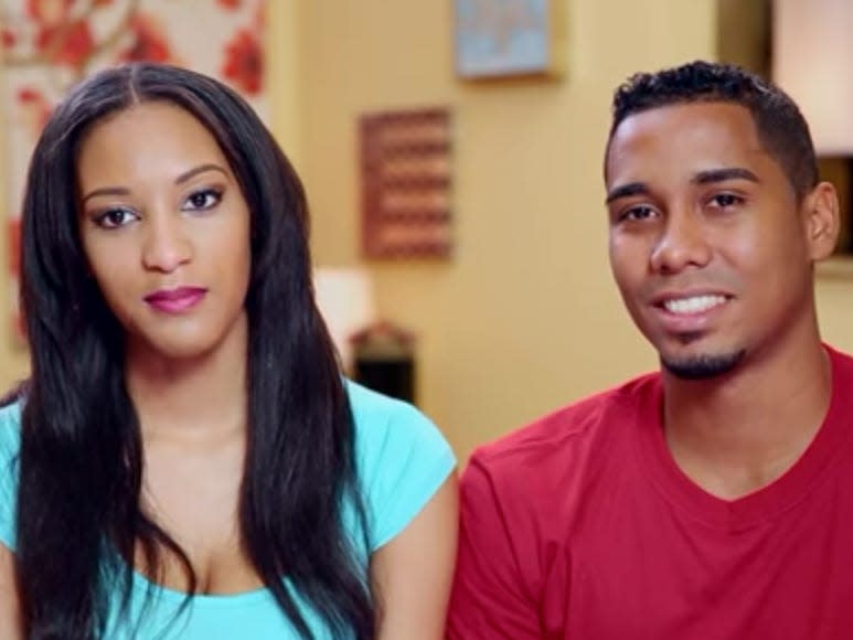 Chantel Everett and Pedro Jimeno facing the camera on 90 day fiance