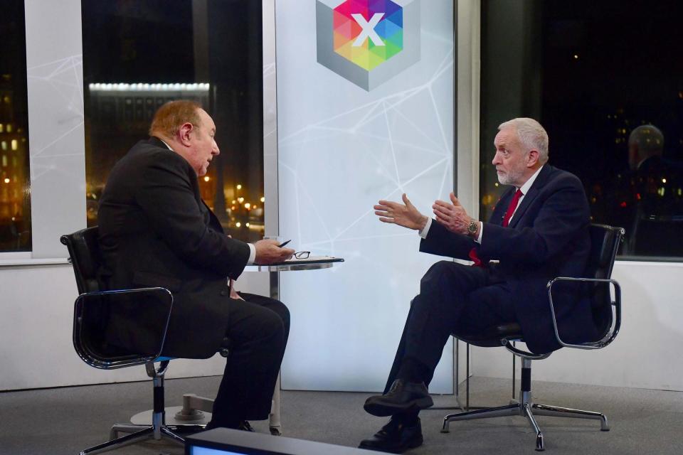 Jeremy Corbyn appeared on The Andrew Neil Interviews show (via REUTERS)