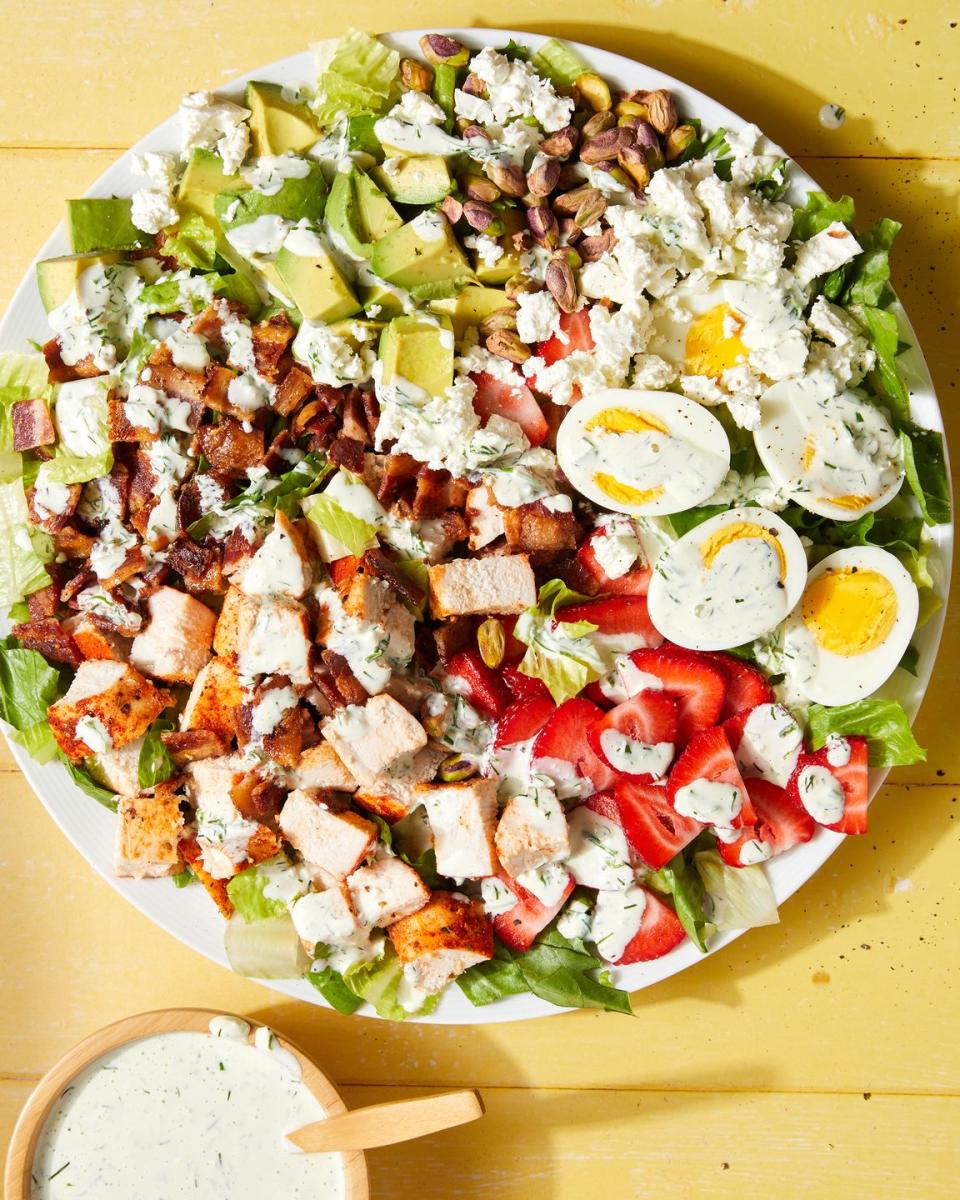 Strawberry Chicken Cobb Salad