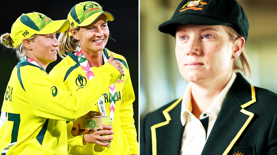 Alyssa Healy and Meg Lanning.