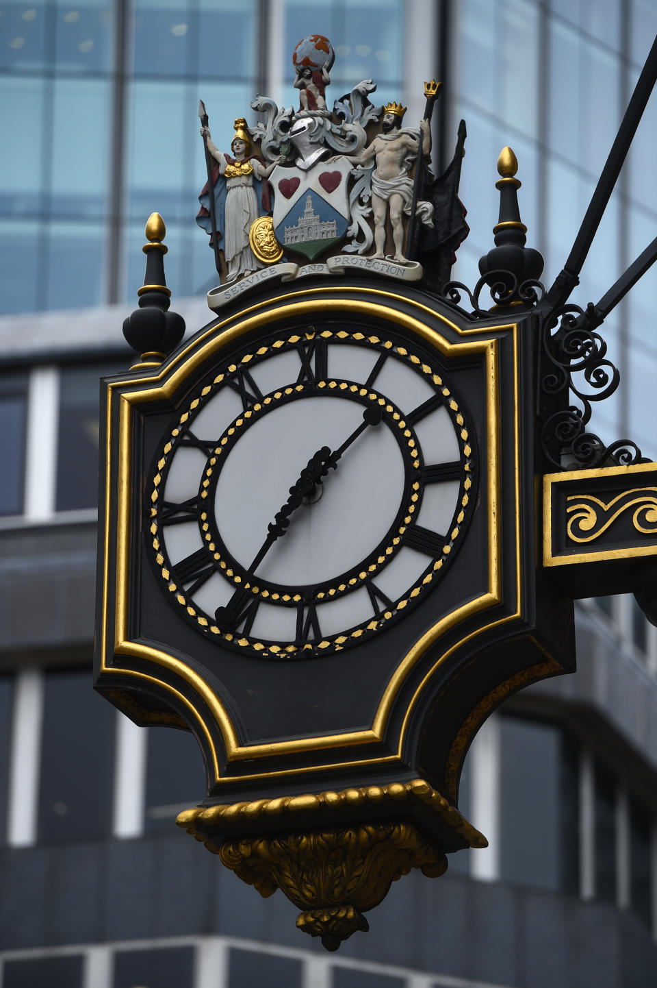 The countdown to Britain’s departure from the European Union is, according to critics, something that could take a decade but Mrs May has vowed it will be carried out in a two-year timeframe. Pictured is a clock on the Royal Exchange. (PA)