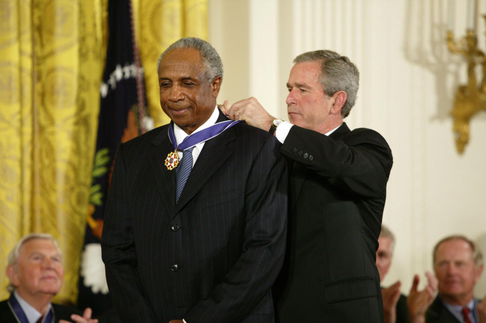 Hard-guy Frank Robinson was one of the toughest players who ever lived. (Getty Images)