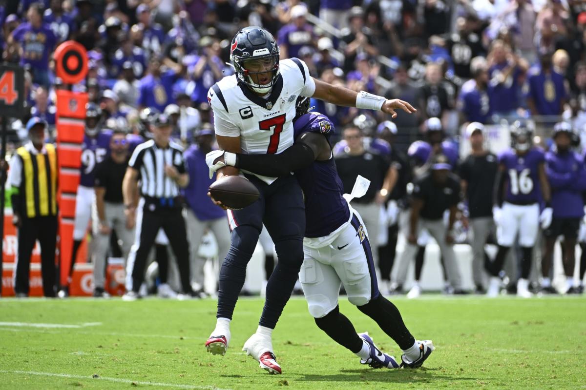 CJ Stroud's regular season debut: How to watch today's Houston Texans vs.  Baltimore Ravens game - CBS News