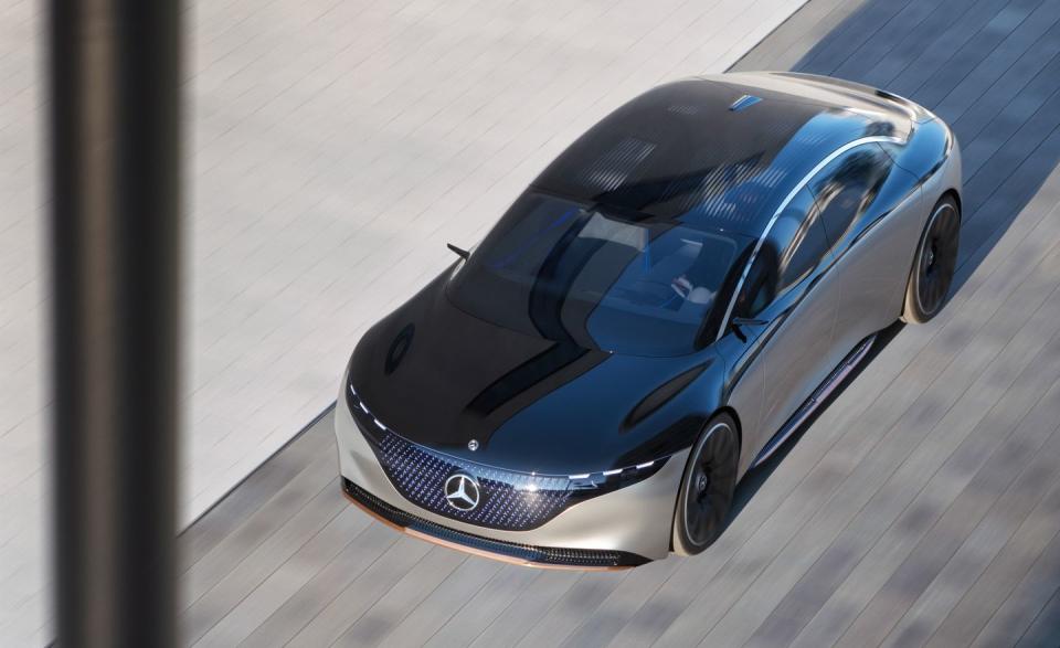 View Photos of the Mercedes-Benz Vision EQS Concept