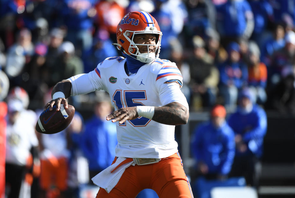 Anthony Richardson has at least a couple of big fans among the scouts we talked to at the NFL combine. (Mandatory Credit: Christopher Hanewinckel-USA TODAY Sports)