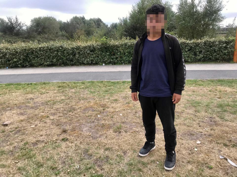 Hassan Hamad Sharif, 17, is among a number of asylum seekers who have been forcibly removed by the Home Office in recent months after crossing the Channel, and have returned to northern France within days or weeks to try again (May Bulman)