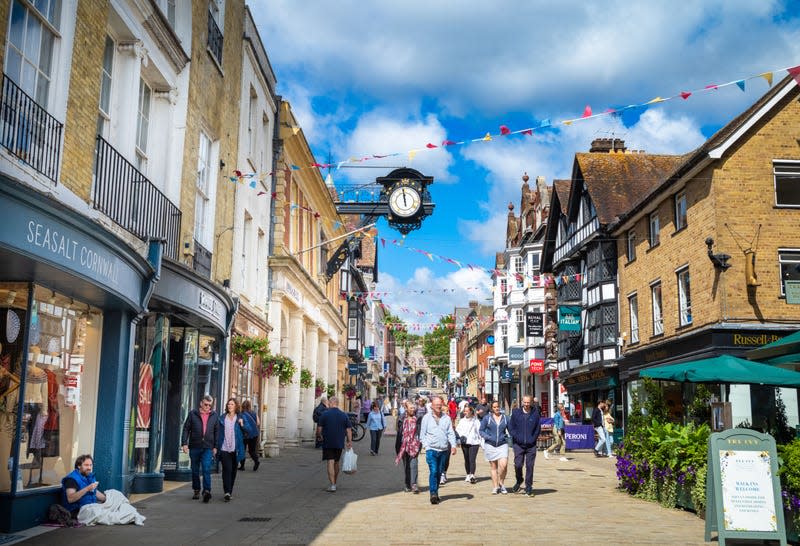 Modern Winchester’s High Street, now with less leprosy. - Photo: Andy Soloman/UCG/Universal Images Group (Getty Images)