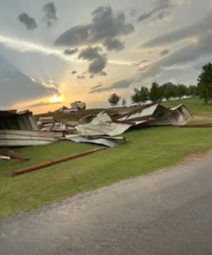 Storm damage in Butler. Image courtesy Rhonda Shepard.