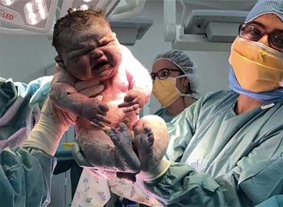 Maisie Lily Macdonald was born on Monday weighing 6kg. Photo: Supplied