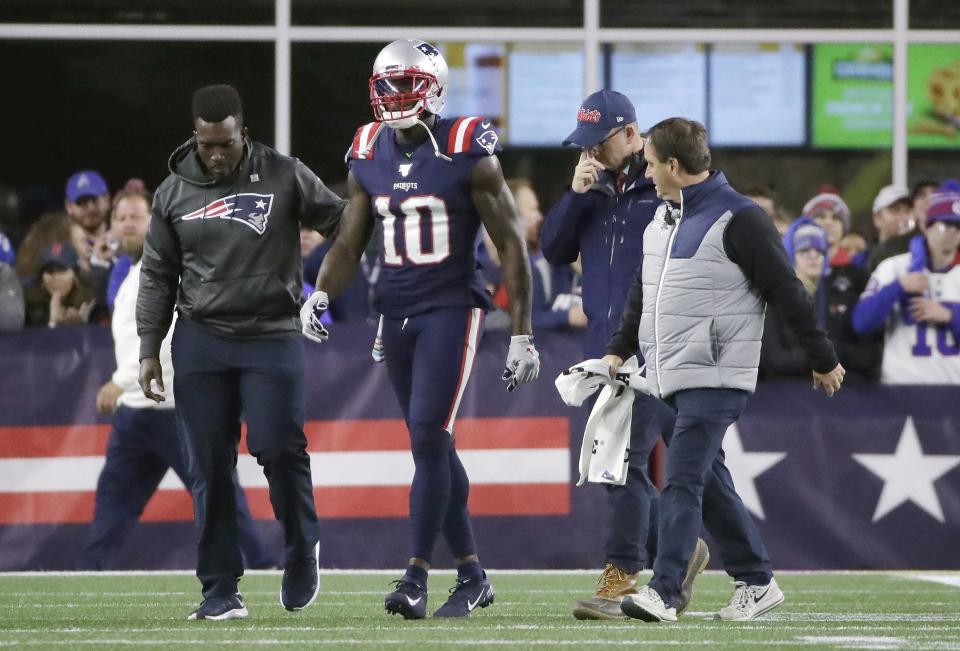 The Patriots will be without Josh Gordon this week. (AP Photo/Elise Amendola)