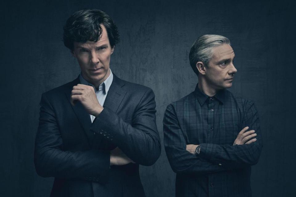Huge hit: Benedict Cumberbatch (left) and Martin Freeman (right) as Sherlock Holmes and Dr John Watson (PA)