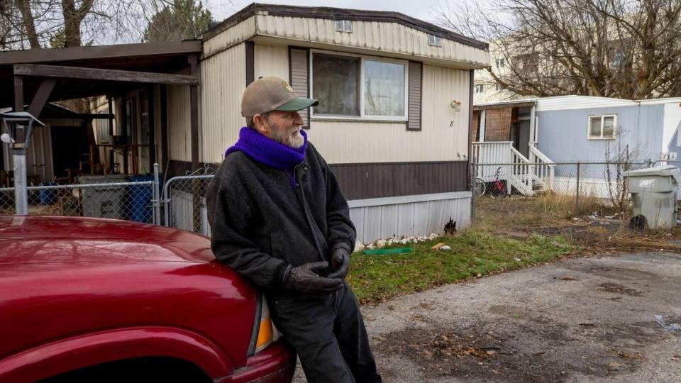 Gary Gallipeau, of Garden City, lived in the Dee Mar Mobile Home Park for 14 years, where trailer owners leased their lots. He said most residents at the park paid about $30,000 or more for their mobile homes. Residents were ordered to leave by the end of 2023 as the park faced redevelopment.