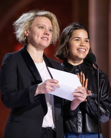 <p>Al Seib / AMPAS</p> Kate McKinnon and America Ferrera.