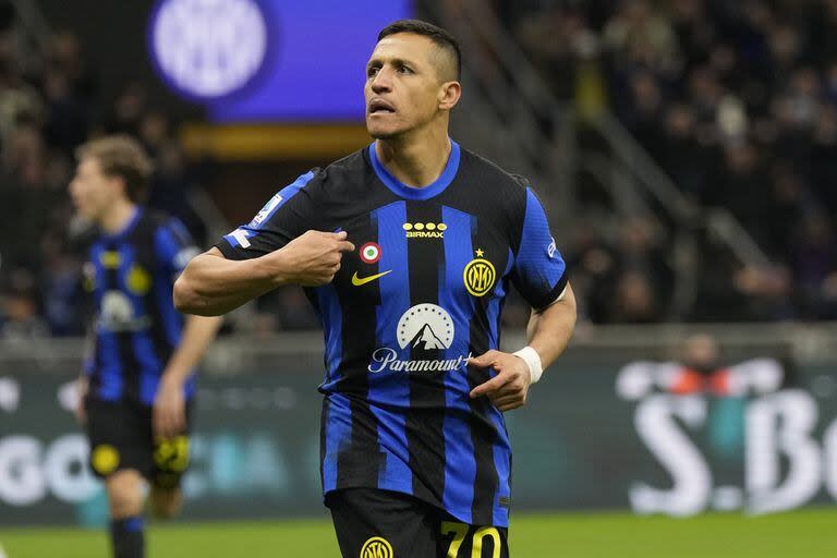 Alexis Sánchez reemplazó a Lautaro Martínez y marcó el 2-0 de Inter