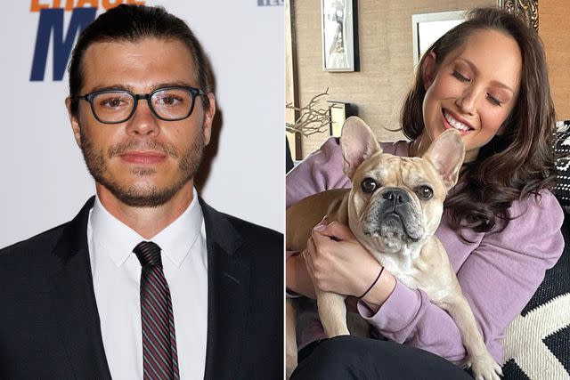 Crash/Imagespace/Shutterstock; Cheryl Burke/Instagram Matthew Lawrence and Cheryl Burke with their dog