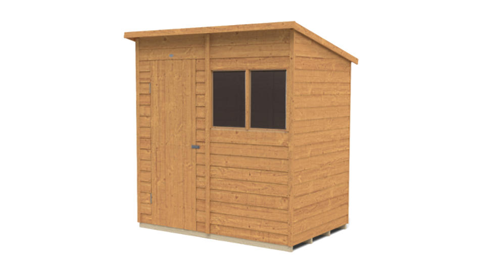 Forest Garden 6x4 Pent Overlap Wooden Shed