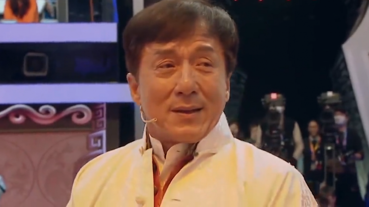Jackie Chan was clearly touched by the tribute and presence of the original Jackie Chan Stunt Team. (Photo: <em>The Negotiator</em>)