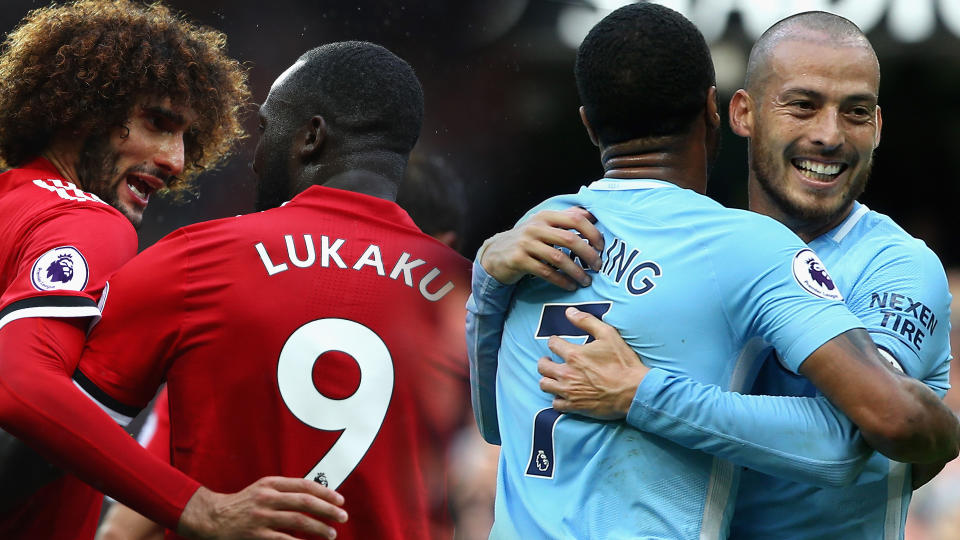 The two Manchester clubs are favourites for the Premier League title