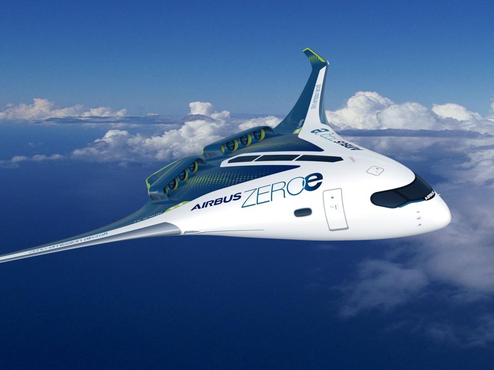 Airbus ZEROe Blended Wing Body Concept Hydrogen