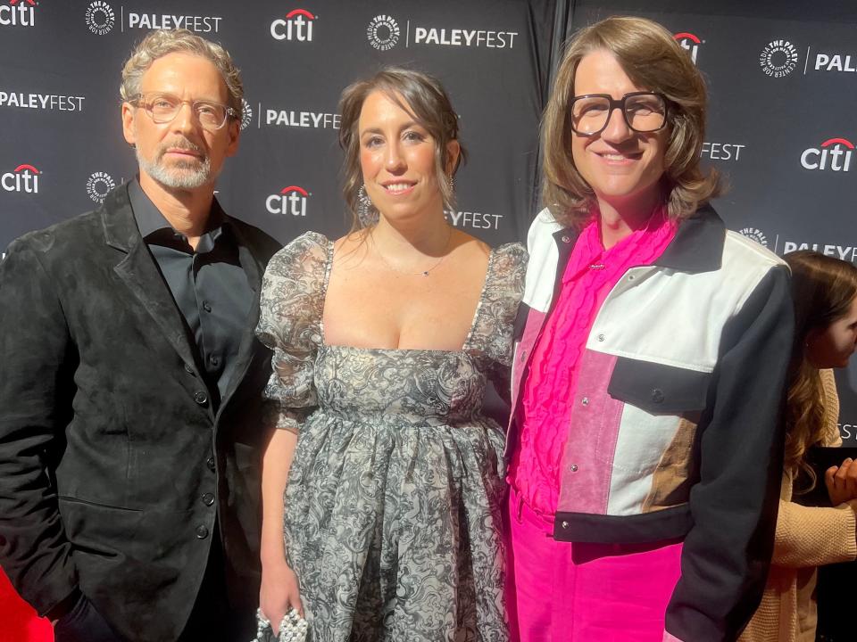 "Yellowjackets" showrunners and executive producers Jonathan Lisco, Ashley Lyle, Bart Nickerson.