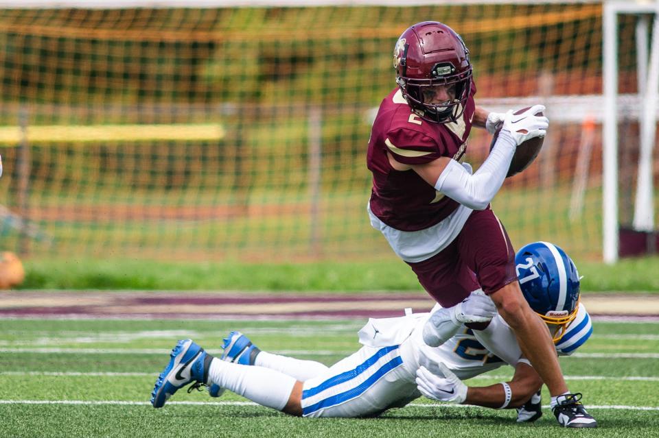 Arlington's Luke Lavello had seven interceptions in the 2023 season, leading a dominant defense that helped the Admirals reach the Section 1 Class AA final.